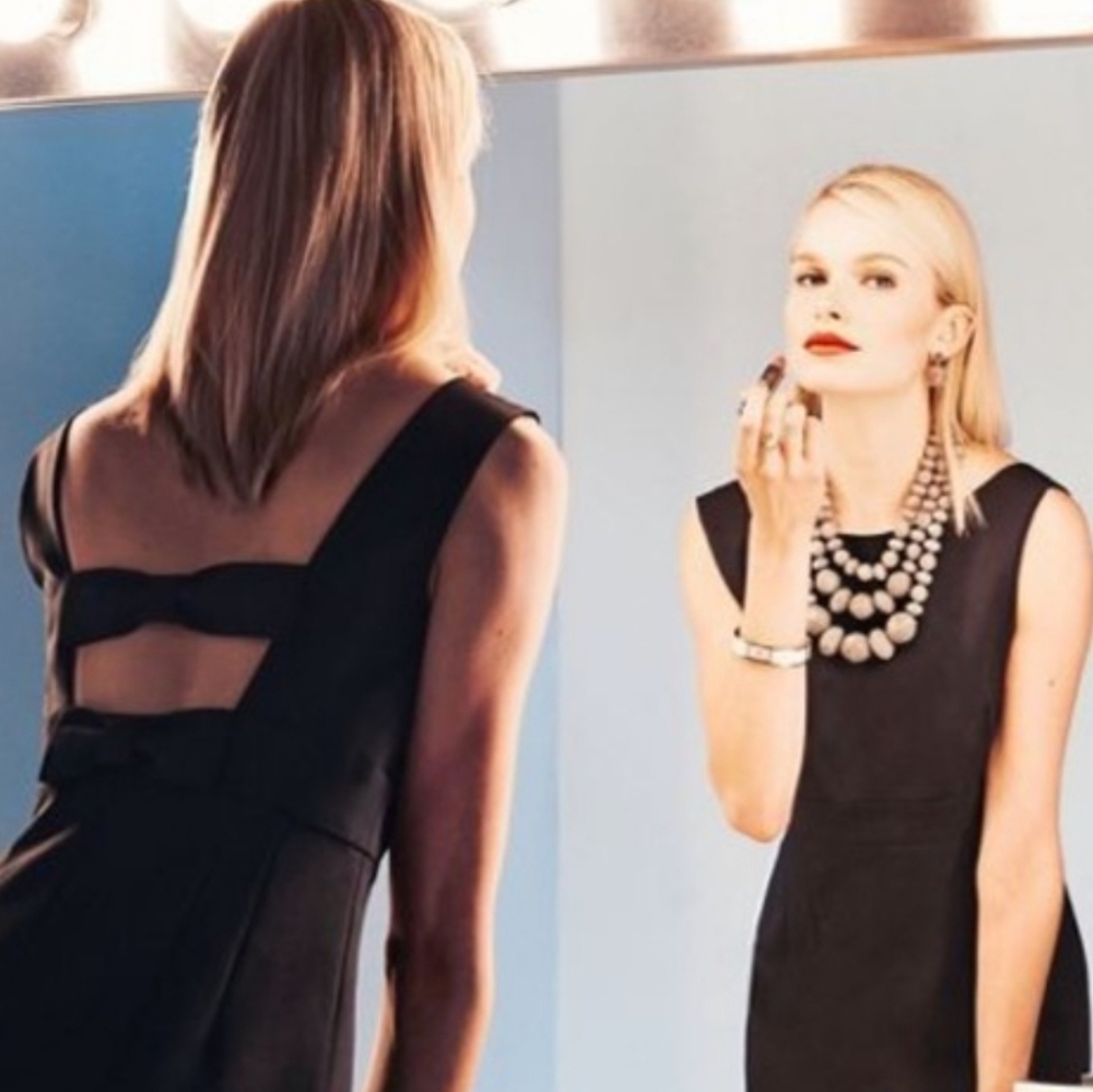 Kate Spade Black Bow Sleeveless Sheath Dress